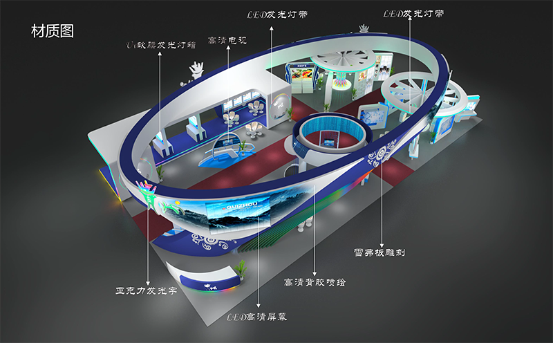 一乡一品国际商品博览会贵州展厅现场设计案例分享
